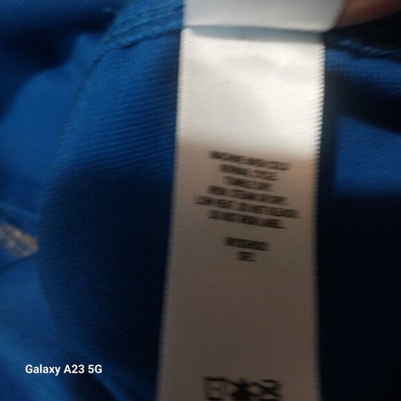 Cabelas Mens Blue Short Sleeve Button-Up Shirt XL Polyester Outdoor Wear - Picture 7 of 7